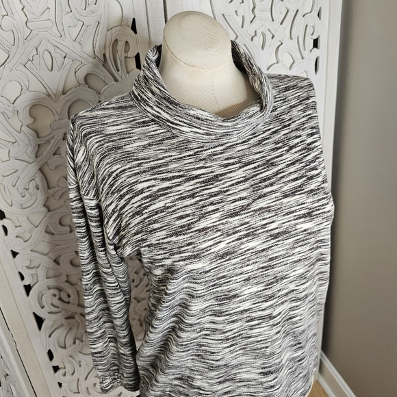 Talbots Petite Side Tie Mock Turtleneck Sweater Top LP - Picture 3 of 12